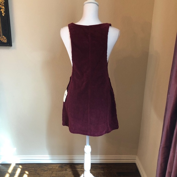 NWT Alter’d State Burgundy Overall Dress M - Picture 3 of 4